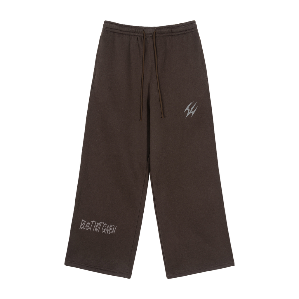 Fleece Drawstring Straight-Leg Sweatpants