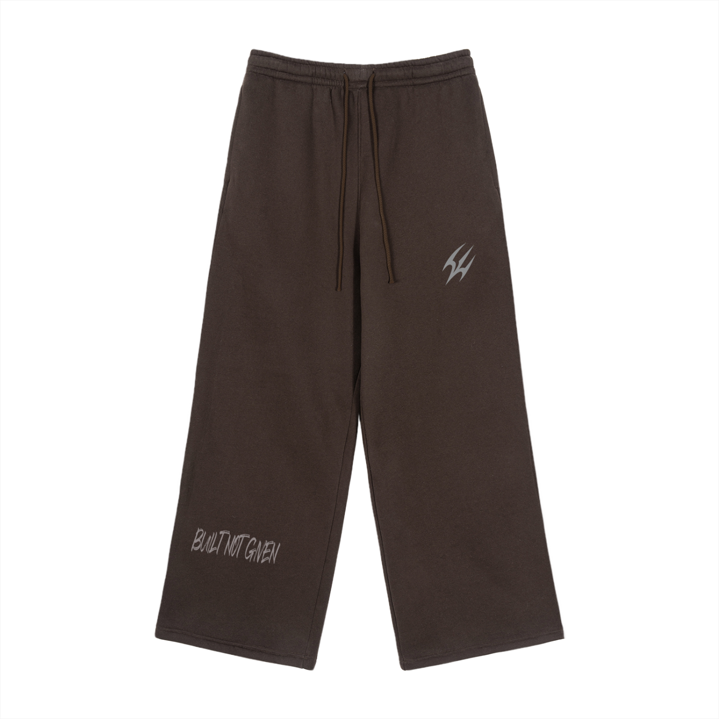 Fleece Drawstring Straight-Leg Sweatpants